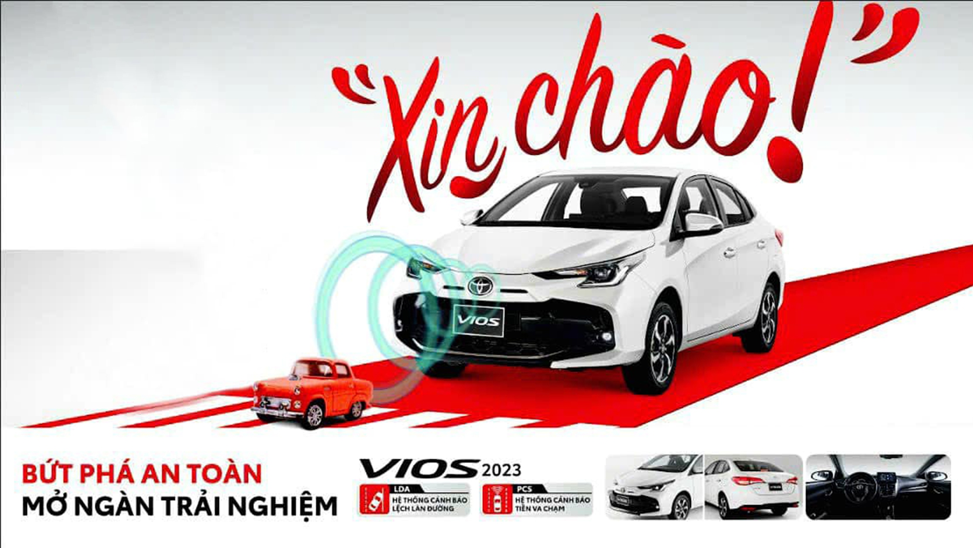 Hình ảnh Toyota Vios 2023 tại thị trường Việt Nam.