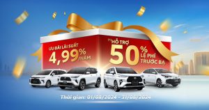 Toyota Hưng Yên Hỗ Trợ 50% Lệ Phí Trước Bạ Tháng 08/2024