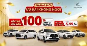 Cơ Hội Cuối Sở Hữu Xe Toyota Với ưu đãi 100% Lệ Phí Trước Bạ